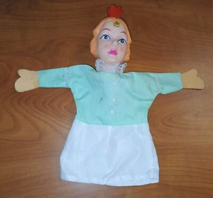 Vintage Gummikopf Prinzessin Kinder Handpuppe - Bild 1 von 11