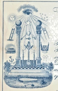 St. Johns Lodge No.4 F & A.M. Masonic Hall Brotherhood Dues Hartford, CT c.1894 - Picture 1 of 3