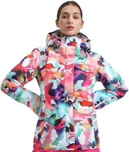 Gsou Snow Women's Vibrant Camo Insulated Snow Jacket XS NEW - Picture 1 of 2