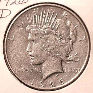 1926-D Peace Dollar, AU #2886 - Picture 1 of 2