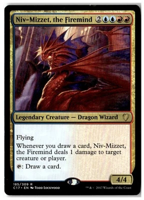 MTG Niv-Mizzet, the Firemind - Commander 2017 Moderately Played English - Image 1 of 2
