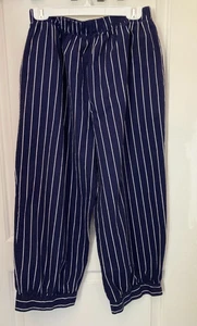 Vintage You Babes Navy Stripe Knickerbocker Elastic Waist Pants, Size S-M - Bild 1 von 11