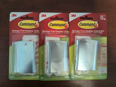 Colgador de fotos Command Silver 8 lb.  (Pack de 3) Foto 1 de 2