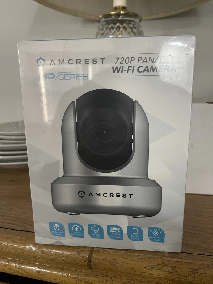 Amcrest 720P WiFi Video Monitoring Security Wireless IP Camera with Pan/Tilt NIB - Image 1 of 1