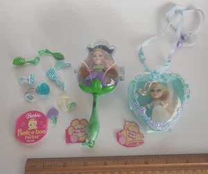 2007 Barbie Peek a Boo Petites Beautiful Bride Becky & Belinda Blue Bell *ohne Box - Bild 1 von 7