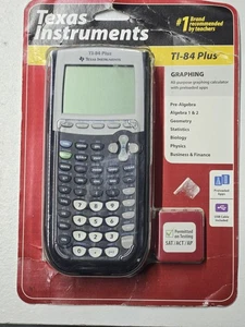 Texas Instruments TI-84 Plus Graphing Calculator - Black New Factory Sealed - Picture 1 of 3