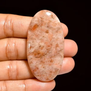 Piedra solar natural forma ovalada cabujón piedras preciosas sueltas 74,1 quilates 50X27X7 mm - Imagen 1 de 1
