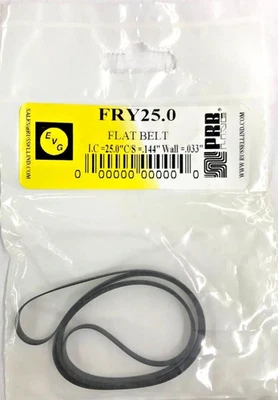 PROJECTOR RECORDER BELT PRB FRY 25.0 Flat Belt for VCR, Cassette, CD Drive or DVD Drive FRY25.0
