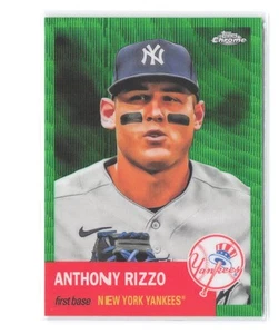 2022 Topps Chrome Platinum Anthony Rizzo #/99 Green Wave Refractor SP Yankees - Picture 1 of 2