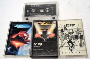 ZZ Top Cassette Tape Lot 4 Eliminator Afterburner Antenna Rhythmeen - Picture 1 of 18