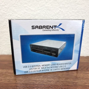Sabrent 74-in-1 3.5" Internal Flash Memory Card Reader Supports 74 Types Black - Picture 1 of 6