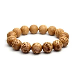 [Accesorios Carmelo del Mundo] Cuentas de Oración Sutra Corazón Sutra, Sándalo, L - Imagen 1 de 3