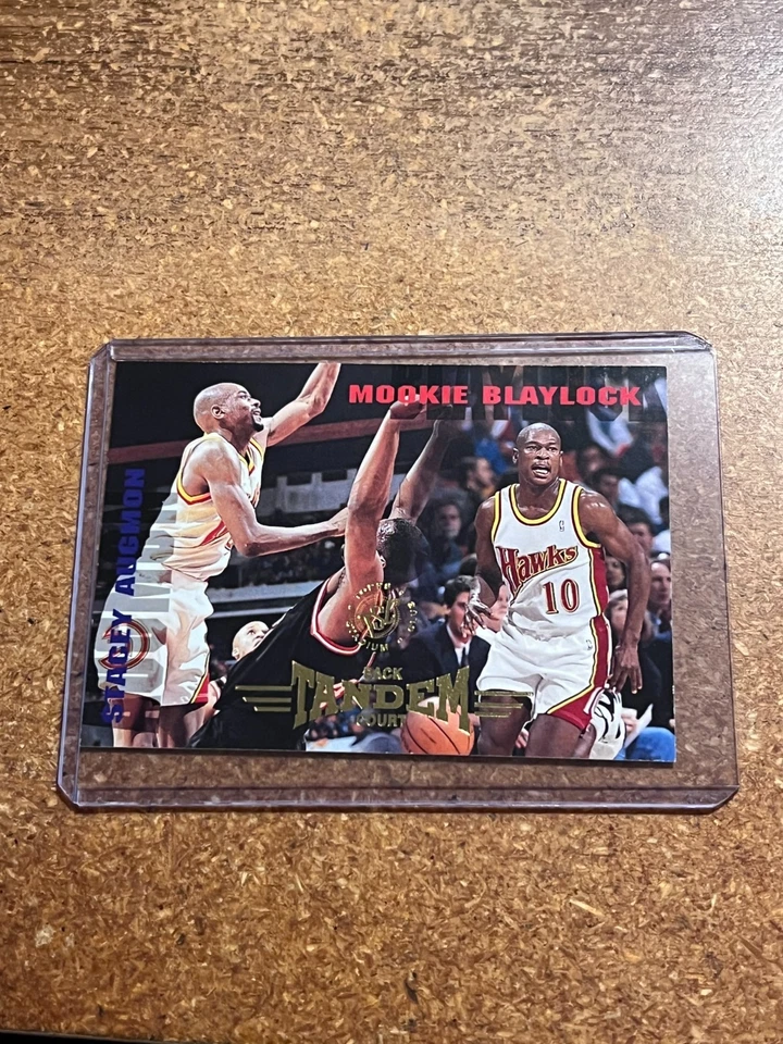 1994-95 Topps Stadium Club Basketball # 327 Back Court Tandem Blaylock Augmon - Image 1 of 2