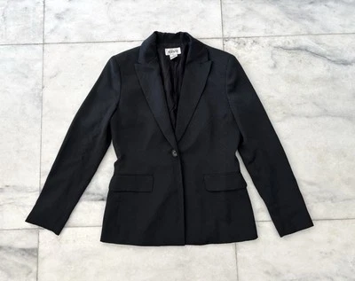 Blazer Esmoquin Vintage Alfani Negro Un Botón Mujer’s 2 Oficina Formal Corpcore Foto 1 de 4