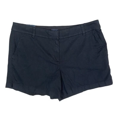 Pantalones Cortos J Crew Para Mujer 12 Negros 5 Pulgadas Clásicos Chinos Frente Plano Reimaginados Verano Foto 1 de 4