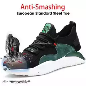 Men's Work Steel Toe Safety Boots Anti-smash Anti-puncture Sport Comfort Shoes - Picture 1 of 32