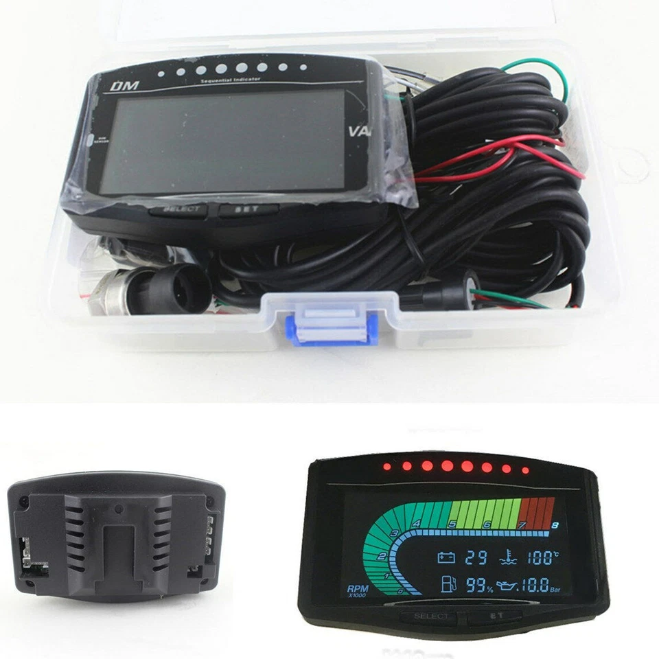 5 IN 1 Car Oil Pressure + Water Temp +Fuel Gauge + Tachometer + Volt Voltmeter - Image 1 of 4