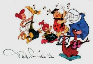 “The Flintstones” Composer Ted Nichols Signed 3X5 Paperstock Print - Picture 1 of 1