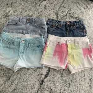 💜💙Lot of 5 Girls Justice Jean Shorts Size 7R 💜💙 EUC - Picture 1 of 18