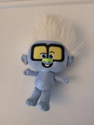 Dreamworks - Trolls World Tour Tiny Diamond 8 英寸毛绒,蓝色,闪闪发光,二手状况完好 — 第 1/2 张图片