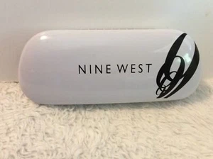 USED Nine West Eyeglasses Sunglasses White Hard CASE ONLY - 9 Design - Picture 1 of 3