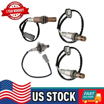 4x Sensores de oxígeno ascendentes+aguas abajo aptos para Nissan GT-R 3,8 L turboalimentados 2009-2019 Foto 1 de 4