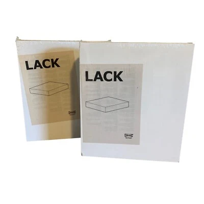 Ikea LACK Wall Floating Shelves White 16353 Set of 2 NEW Shelf Home Bathroom - image 1 of 4