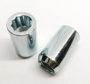 5x M12x1.25 (M12x1,25 ) WHEEL TUNING NUTS 20mm diameter for 10 point star key - Picture 1 of 1