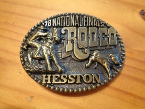 Hesston National Finals Rodeo 1978 Belt Buckle - Picture 1 of 4