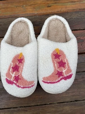 Zapatillas de Vaquero para Mujer, Botas Retro Cómodas Zapatillas Esponjosas, Regalo Música Country Foto 1 de 3