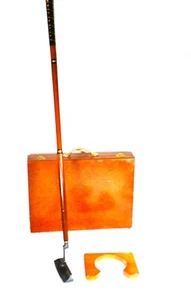 Great 34½" EXECUTIVE TRAVEL PUTTER, Collapsible in Handsome Fitted Wooden Case - Picture 1 of 12
