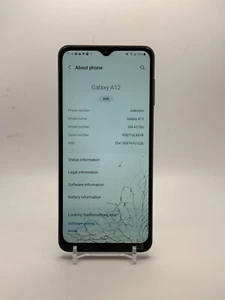 Samsung Galaxy A12 - schwarz - 32GB - (entsperrt) - Smartphone - BESCHREIBUNG LESEN! - Bild 1 von 7