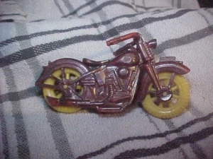 Vintage Police Motorcycle Acme Harley Davidson 1950's Hard Plastic Made In USA - Picture 1 of 5