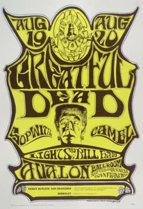 Grateful Dead The Sopwith Camel 1966 Avalon Ballroom Konzert Poster  - Bild 1 von 1