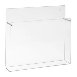 Wandprospekthalter aus Acrylglas für quadratische Prospekte in 210x210mm - Bild 1 von 4
