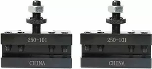 T025 AXA #1 2er Set Schnellwechsel Drehen & Planen CNC Drehmaschine Pfostenhalter 250-101 - Bild 1 von 3