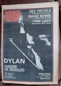 Melody Maker paper UK June 1978 Bob Dylan, Sex Pistols, David Bowie EXCEL. Cond - Picture 1 of 2