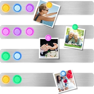 Magnettafel Memotafel Selbstklebend Magnetleisten Fotowand Büro Pinnwand mit 10 - Bild 1 von 7