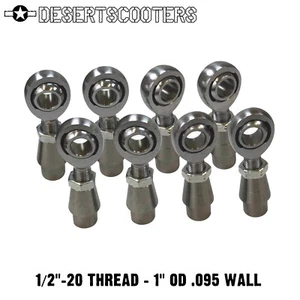 1/2 Heim Joint Rod End Kit 1/2 Heim Joints for 1" OD 120 Wall 8pc 4-Link Tie Rod - Picture 1 of 9