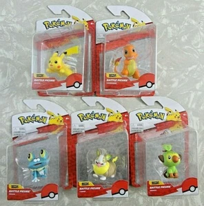 Lot 5 POKEMON Battle Figures PIKACHU/Charmander/FROAKIE/Yamper/+ *New/Sealed!* - Picture 1 of 1