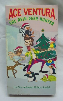 Vintage 1995 WB Ace Ventura REIN-DEER HUNTER VHS Video Holiday Cartoon Special - Image 1 of 4