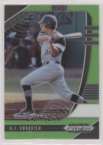 2020 Panini Prizm Draft Picks Lime Green Prizm /75 AJ Vukovich #PDP119