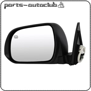 Mirror Power Heated LH Driver Side Black For 2008-2014 Toyota Highlander - Picture 1 of 6