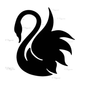 Swan Vinyl Decal Sticker for Home, wall, décor, bar, car, jeep, Laptop, bedroom - Picture 1 of 16