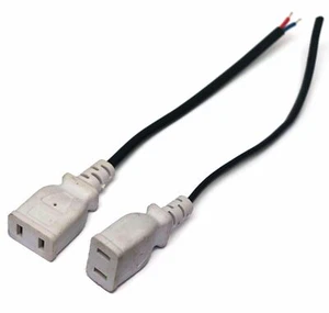 2x 15cm Cord 2Pin AU/US Socket Power Connector IP Camera Power Supply Easy Wire - Picture 1 of 10