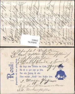 230831,Reklame Werbung Rosil Feigenkaffee m. d. Gelben Band Spruch Text Frau b.  - Bild 1 von 1