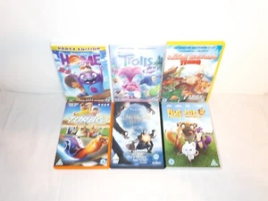 DVD Bundle 6x Kids Animated Movies - Home, Land Before Time, Turbo, Nut Job 2 - Picture 1 of 14