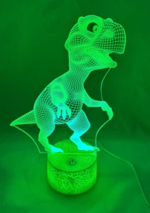 3D Dinosaur Night Lamp Used. - Picture 1 of 6