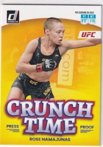 Panini UFC Donruss 2023 No. 4 Rose Namajunas Crunch Time Press Proof - Picture 1 of 2