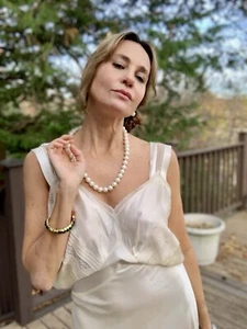 50er Jahre Braut Nachthemd L - Vintage Nachthemd - Bild 1 von 22